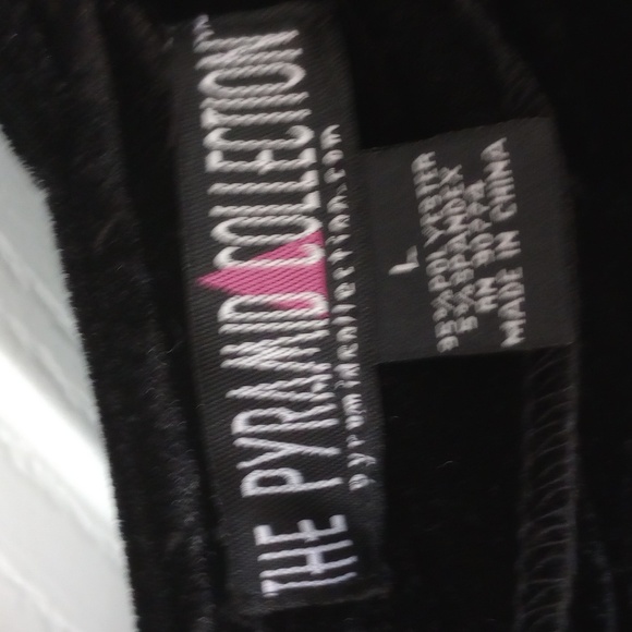 PYRAMID COLLECTION RENAISSANCE ELEGANT BLACK VELVET MAXI DRESS SZ L - Picture 5 of 6